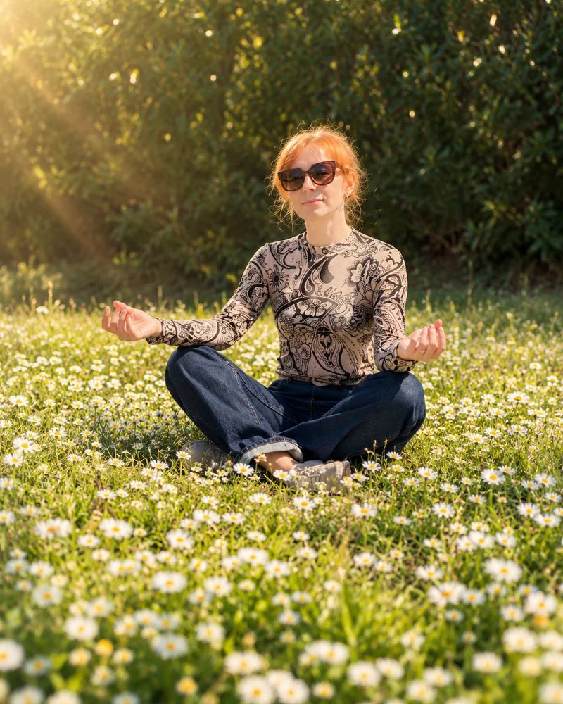 Viktoria Zhulova — meditation, French Riviera